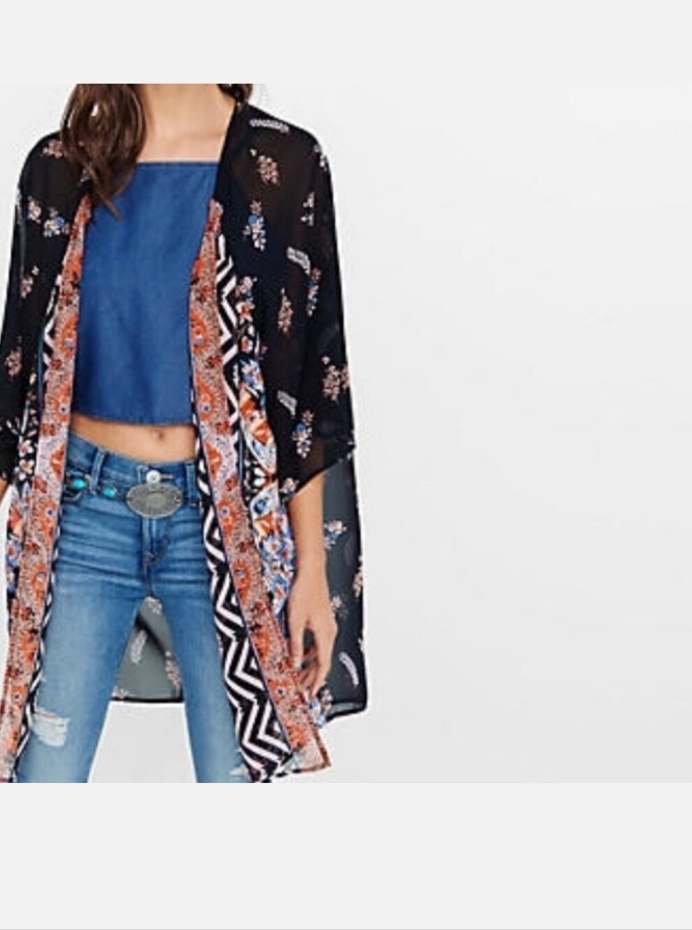 Express Floral Kimono